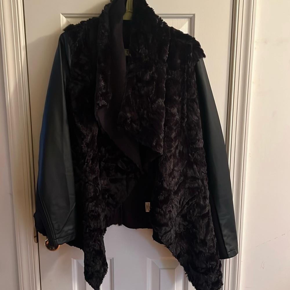 Faux fur jacket M